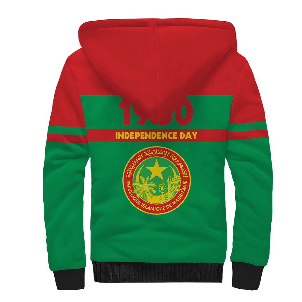Mauritania Independence Day 1960 Sherpa Hoodie