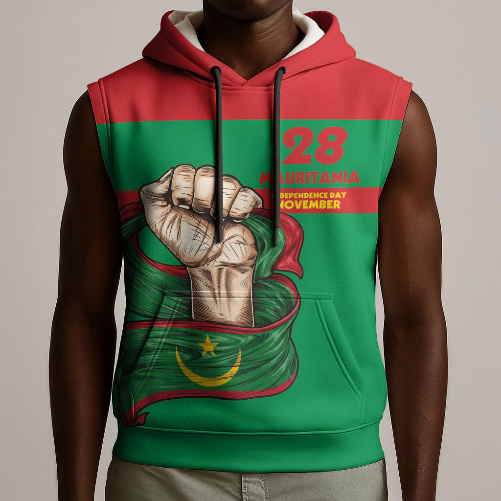 Mauritania Independence Day 1960 Sleeveless Hoodie