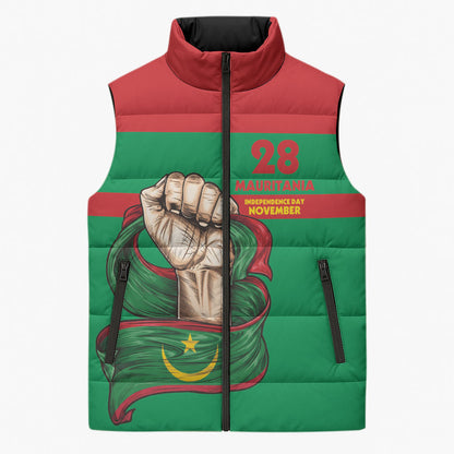 Mauritania Independence Day 1960 Sleeveless Puffer Jacket