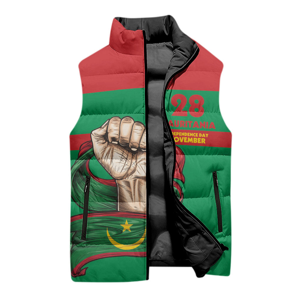 Mauritania Independence Day 1960 Sleeveless Puffer Jacket
