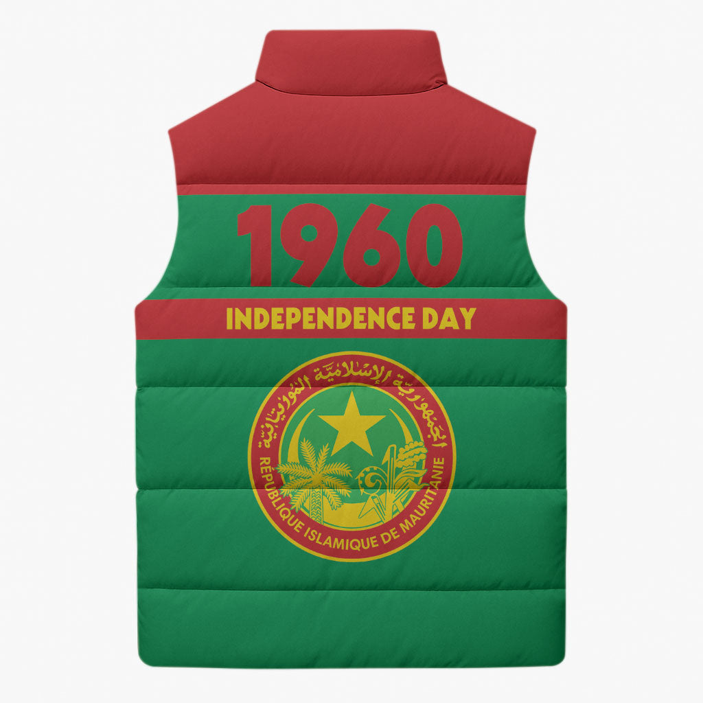 Mauritania Independence Day 1960 Sleeveless Puffer Jacket