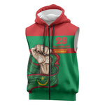 Mauritania Independence Day 1960 Sleeveless Zip Hoodie