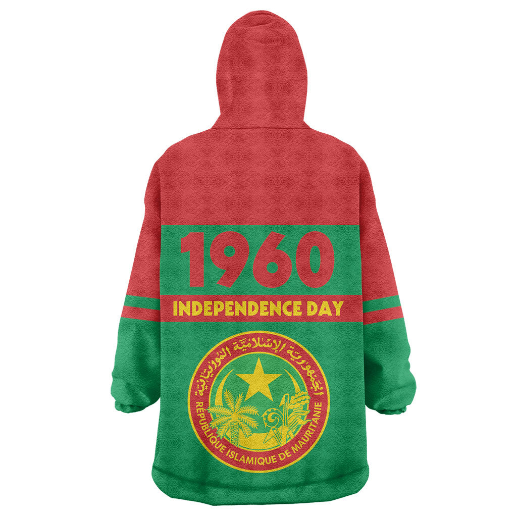 Mauritania Independence Day 1960 Wearable Blanket Hoodie
