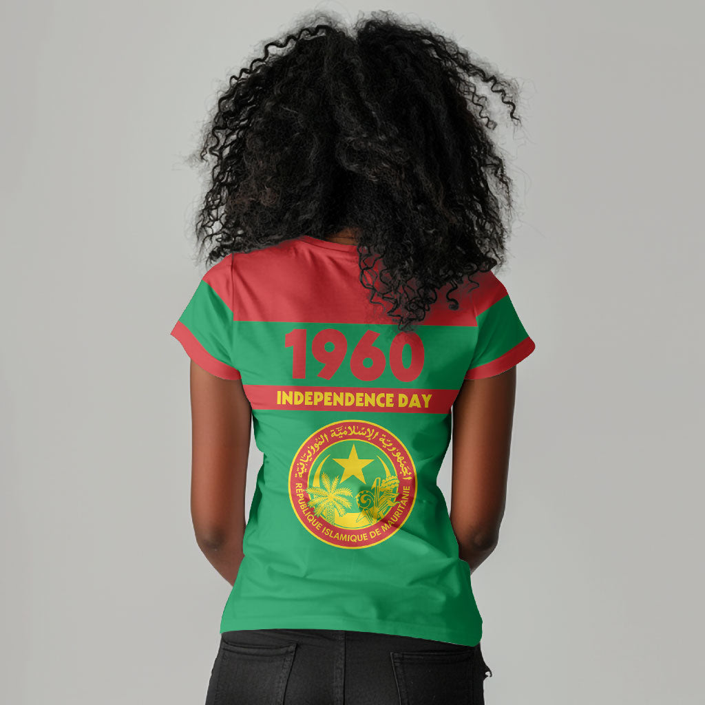 Mauritania Independence Day 1960 Women V-Neck T-Shirt