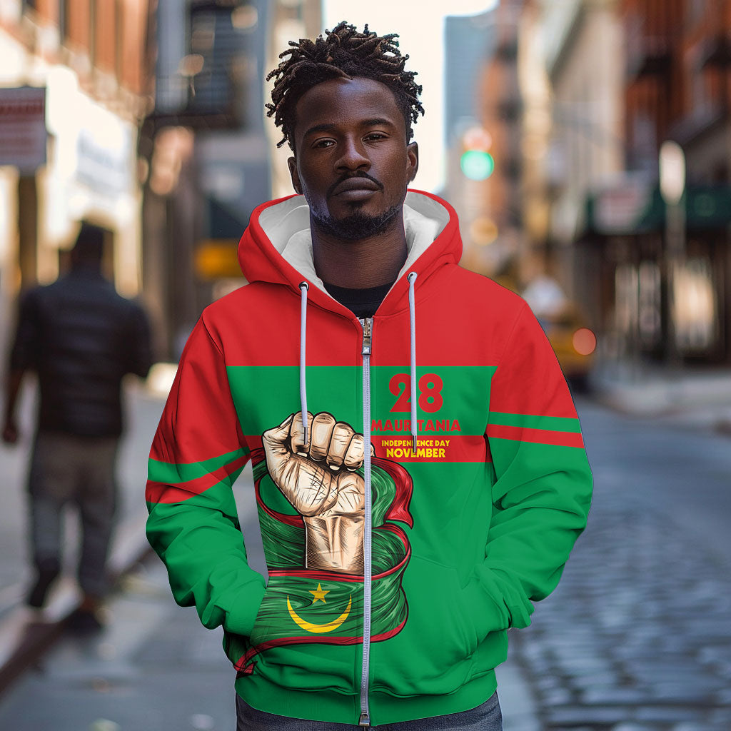 Mauritania Independence Day 1960 Zip Hoodie
