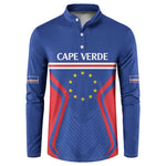 Custom Cape Verde Football Spirit Button Sweatshirt Est 1979