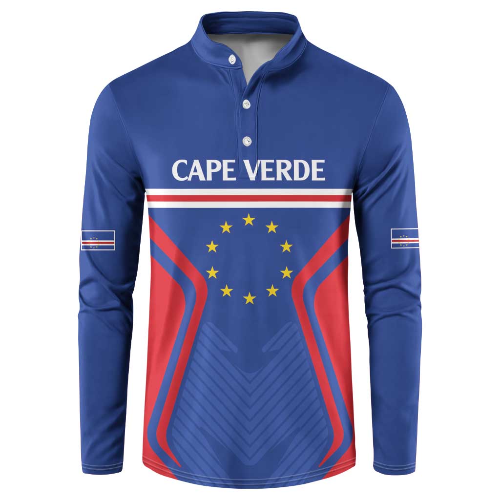 Custom Cape Verde Football Spirit Button Sweatshirt Est 1979