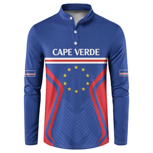 Custom Cape Verde Football Spirit Button Sweatshirt Est 1979