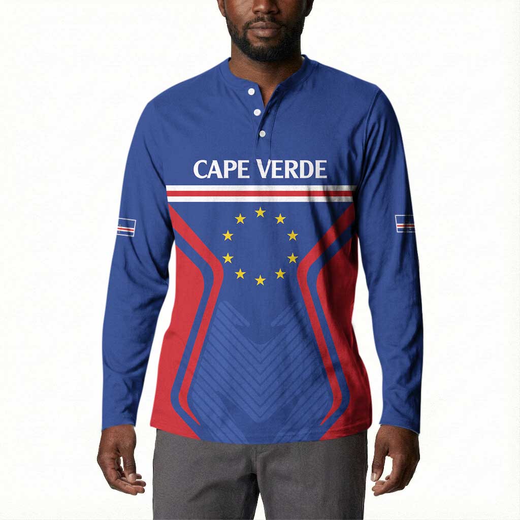 Custom Cape Verde Football Spirit Button Sweatshirt Est 1979