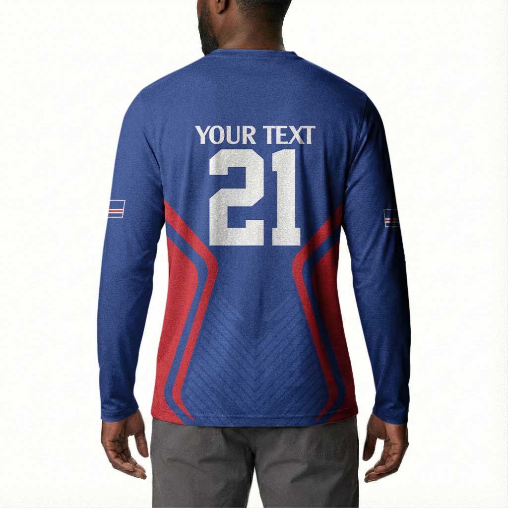 Custom Cape Verde Football Spirit Button Sweatshirt Est 1979