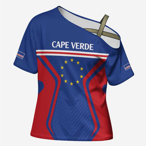 Custom Cape Verde Football Spirit Cross Shoulder Shirt Est 1979
