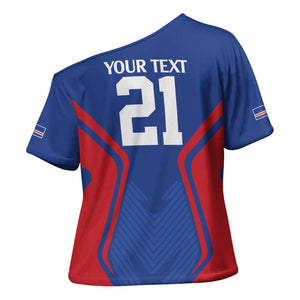 Custom Cape Verde Football Spirit Cross Shoulder Shirt Est 1979