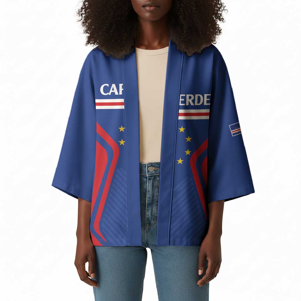 Custom Cape Verde Football Spirit Kimono Est 1979