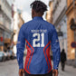 Custom Cape Verde Football Spirit Long Sleeve Button Shirt Est 1979 - African Pride