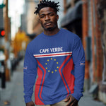 Custom Cape Verde Football Spirit Long Sleeve Shirt Est 1979 - African Pride