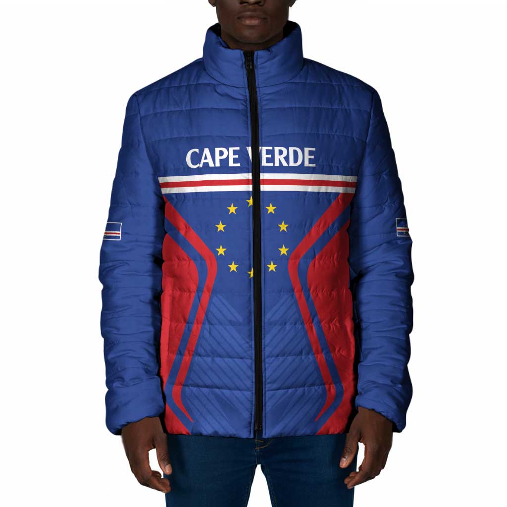 Custom Cape Verde Football Spirit Padded Jacket Est 1979