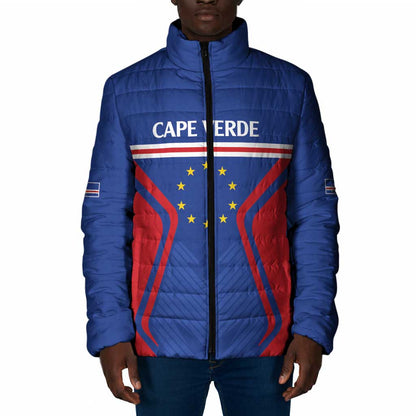 Custom Cape Verde Football Spirit Padded Jacket Est 1979