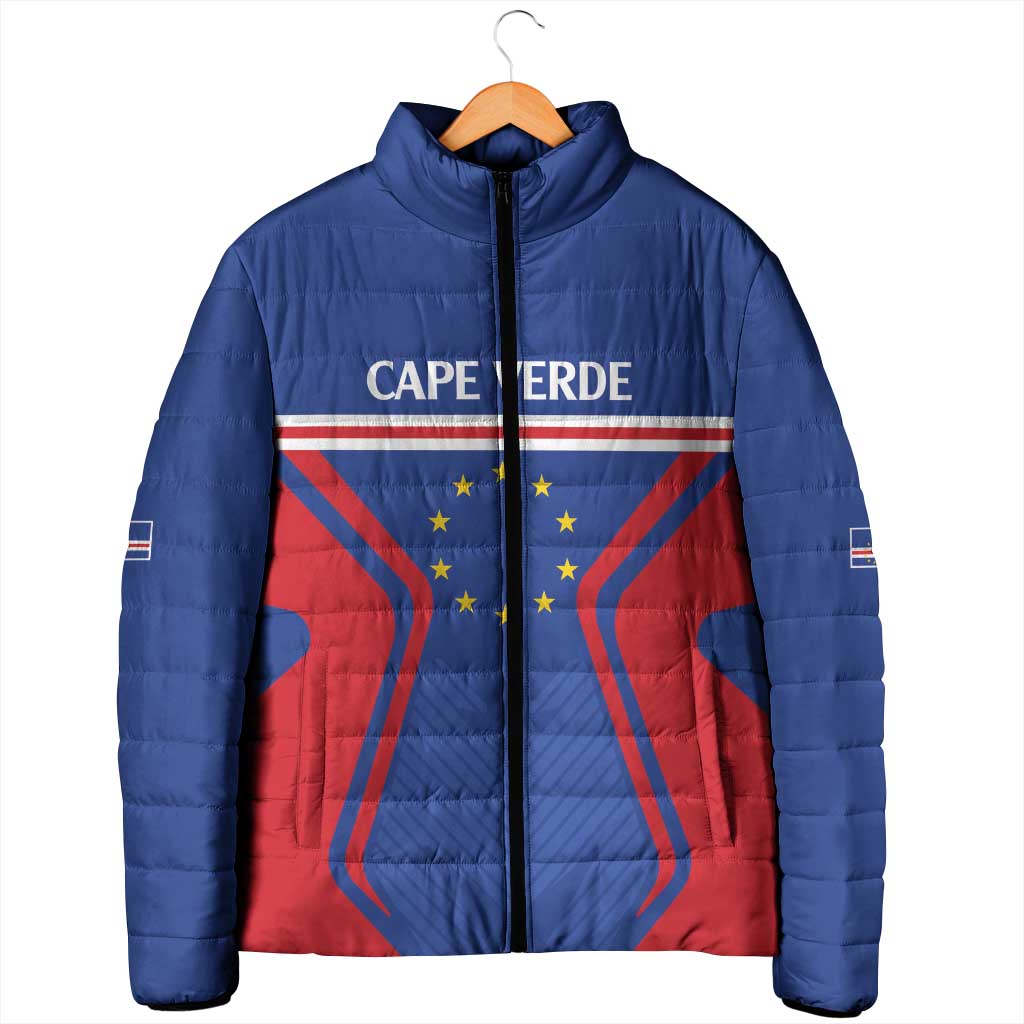 Custom Cape Verde Football Spirit Padded Jacket Est 1979