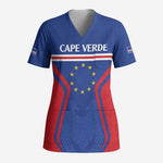 Custom Cape Verde Football Spirit Scrub Top Est 1979 - African Pride