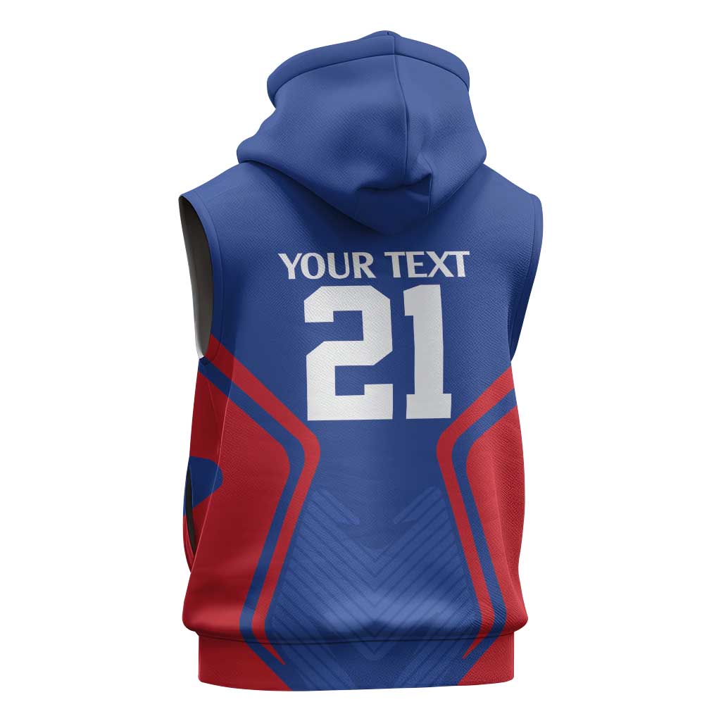 Custom Cape Verde Football Spirit Sleeveless Hoodie Est 1979 - African Pride