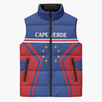Custom Cape Verde Football Spirit Sleeveless Puffer Jacket Est 1979