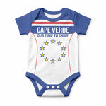 Custom Cape Verde Pride Baby Onesie Blue Sharks Rising
