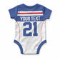Custom Cape Verde Pride Baby Onesie Blue Sharks Rising