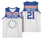 Custom Cape Verde Pride Basketball Jersey Blue Sharks Rising LT9