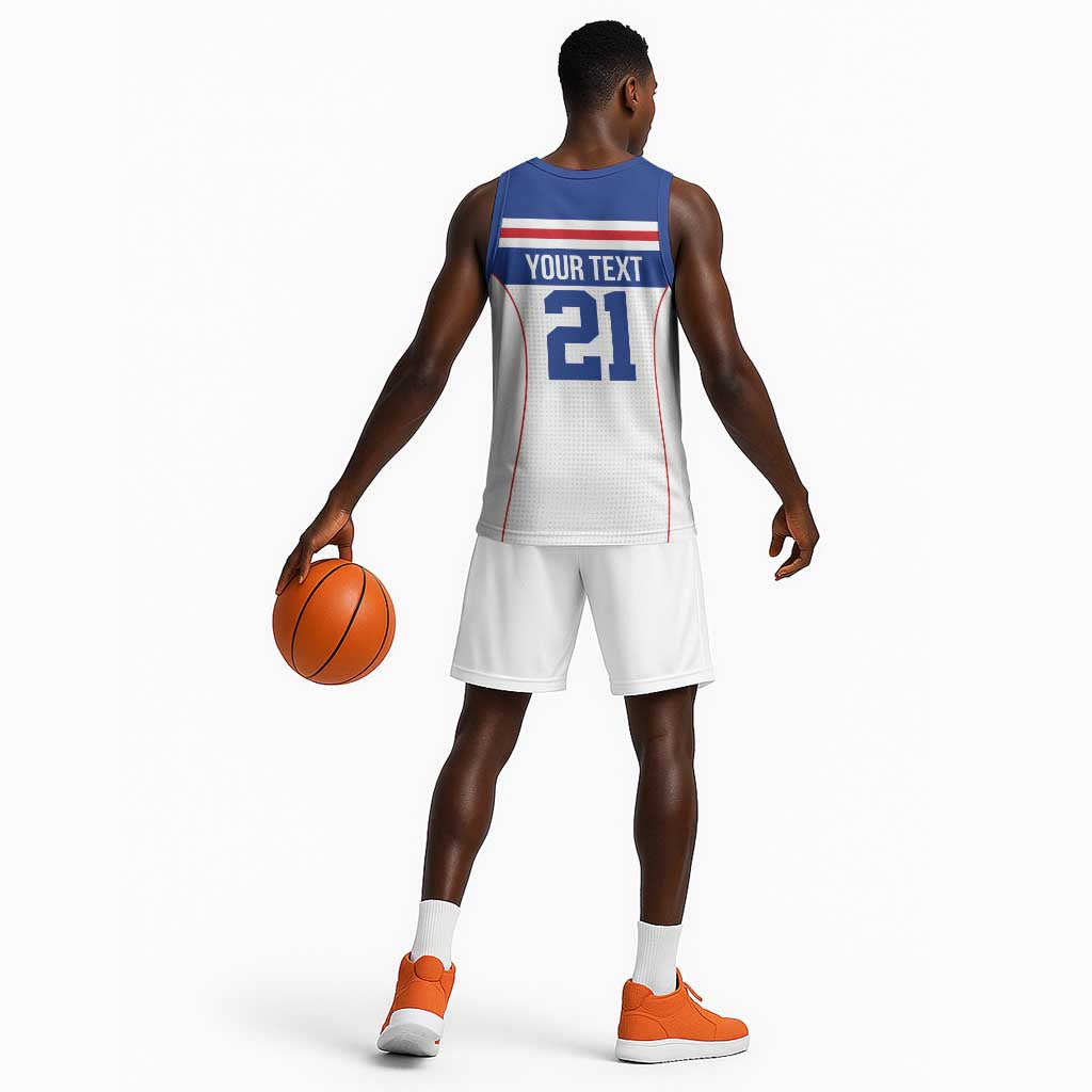 Custom Cape Verde Pride Basketball Jersey Blue Sharks Rising LT9
