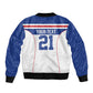 Custom Cape Verde Pride Bomber Jacket Blue Sharks Rising - African Pride