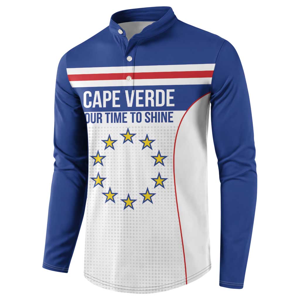 Custom Cape Verde Pride Button Sweatshirt Blue Sharks Rising