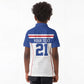 Custom Cape Verde Pride Kid Polo Shirt Blue Sharks Rising - African Pride