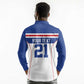 Custom Cape Verde Pride Long Sleeve Polo Shirt Blue Sharks Rising - African Pride