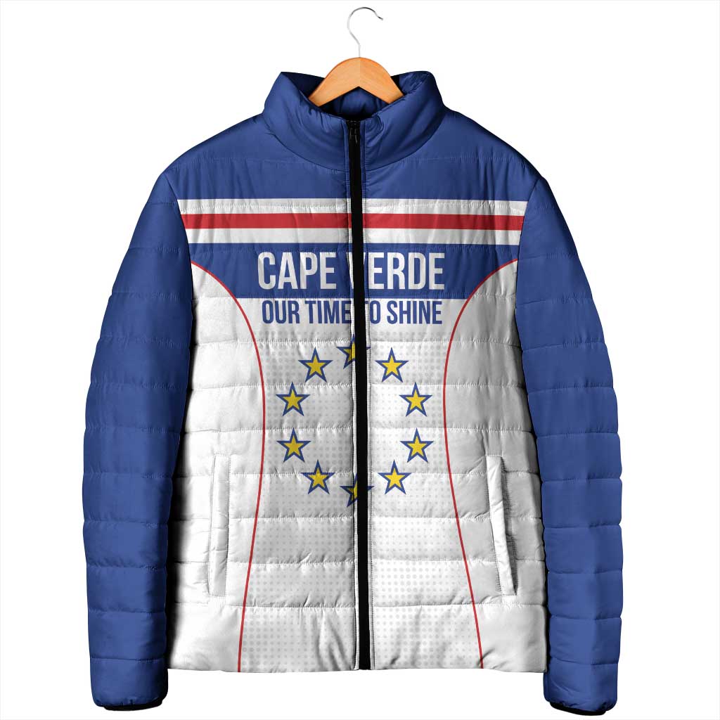 Custom Cape Verde Pride Padded Jacket Blue Sharks Rising