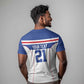 Custom Cape Verde Pride T shirt Blue Sharks Rising - African Pride