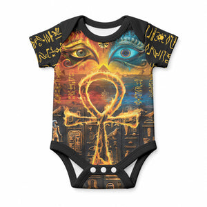Eye of Ra and Eye of Horus Baby Onesie Power and Magic Ancient Egyptian Mythology