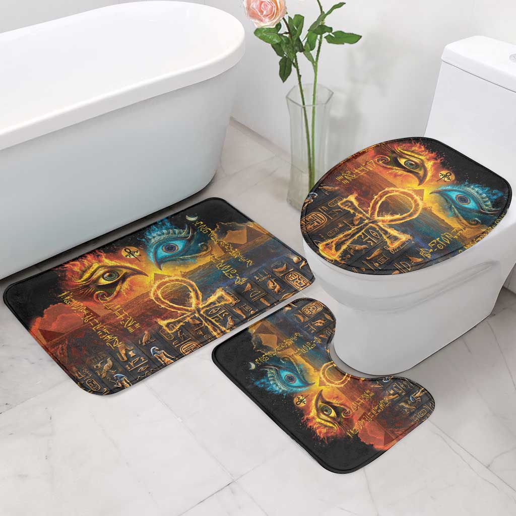 Eye of Ra and Eye of Horus Bathroom Set Power and Magic Ancient Egyptian Mythology