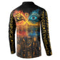 Eye of Ra and Eye of Horus Button Sweatshirt Power and Magic Ancient Egyptian Mythology
