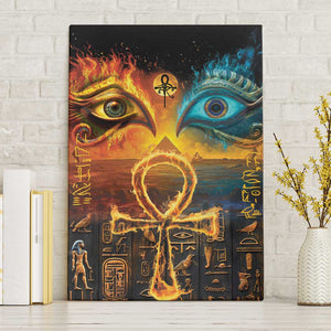 Eye of Ra and Eye of Horus Canvas Wall Art Power and Magic Ancient Egyptian Mythology