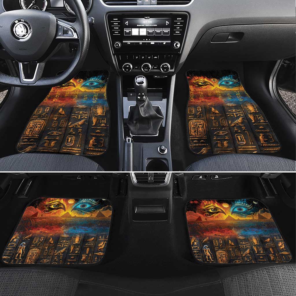 Eye of Ra and Eye of Horus Car Mats Power and Magic Ancient Egyptian Mythology