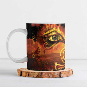Eye of Ra and Eye of Horus Ceramic Mug Power and Magic Ancient Egyptian Mythology