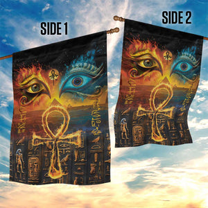 Eye of Ra and Eye of Horus Garden Flag Power and Magic Ancient Egyptian Mythology