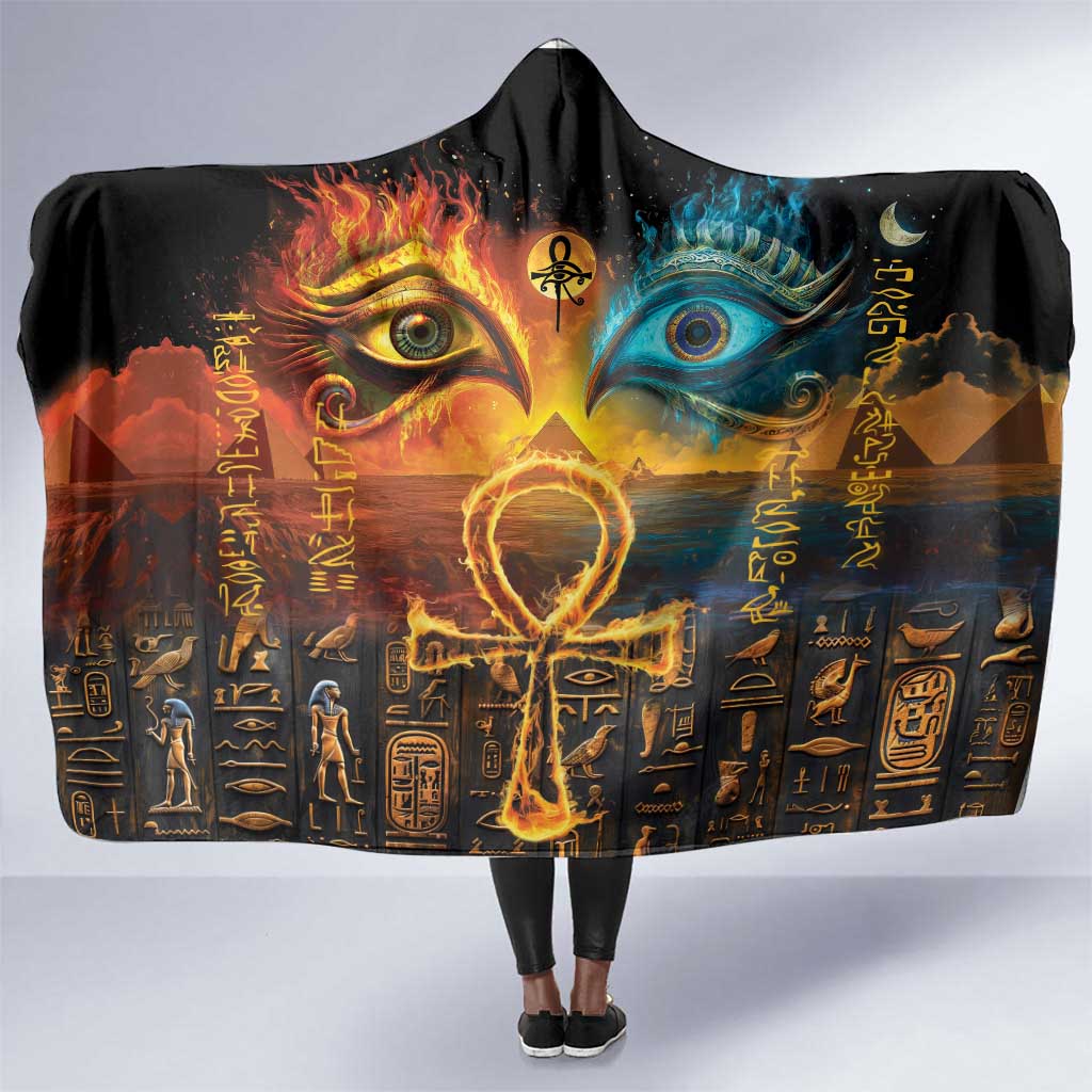 Eye of Ra and Eye of Horus Hooded Blanket Power and Magic Ancient Egyptian Mythology