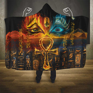 Eye of Ra and Eye of Horus Hooded Blanket Power and Magic Ancient Egyptian Mythology