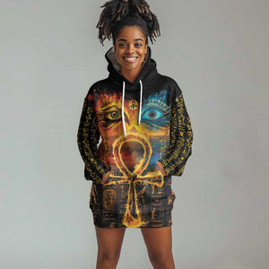 Eye of Ra and Eye of Horus Hoodie Dress Power and Magic Ancient Egyptian Mythology