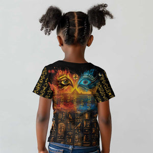 Eye of Ra and Eye of Horus Kid T shirt Power and Magic Ancient Egyptian Mythology