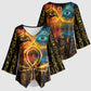 Eye of Ra and Eye of Horus Kimono Sleeve Blouse Power and Magic Ancient Egyptian Mythology