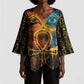 Eye of Ra and Eye of Horus Kimono Sleeve Blouse Power and Magic Ancient Egyptian Mythology