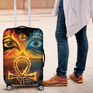 Eye of Ra and Eye of Horus Luggage Cover Power and Magic Ancient Egyptian Mythology