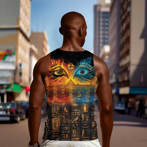 Eye of Ra and Eye of Horus Men Tank Top Power and Magic Ancient Egyptian Mythology